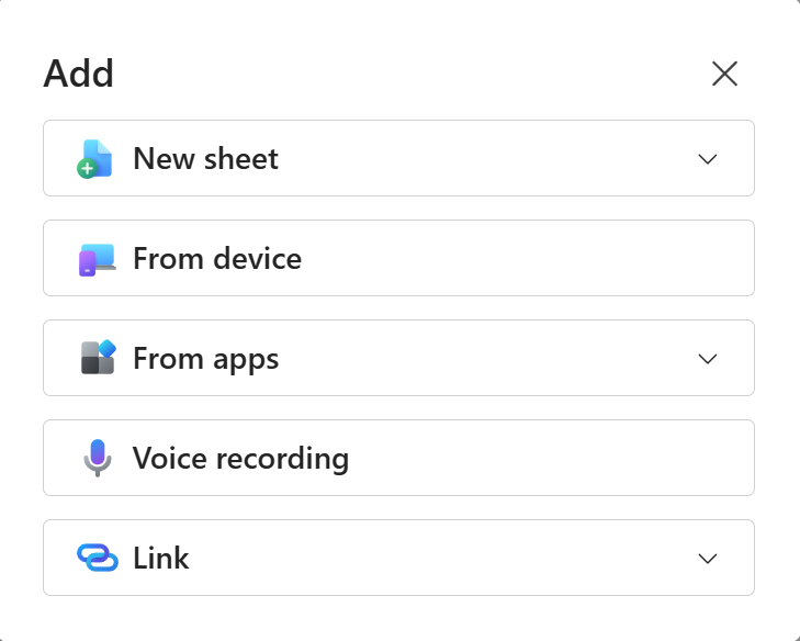 Add content in activities